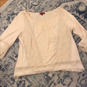 Anthropologie 3/4 sleeve top